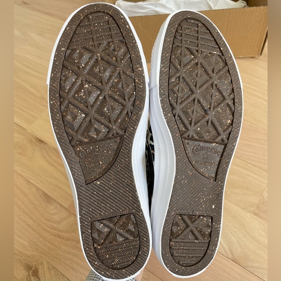 NWT Custom Converse Chuck Taylor Leopard Print Low Top Sneakers, W/9.5 M/7.5 - Picture 5 of 9